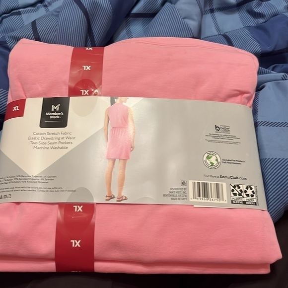 NWT Member’s Mark Tank Dress  pink  XXL - Picture 7 of 7